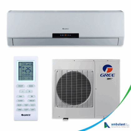 Gree Climatiseur Split – 2.5Cv – 18000 BTU – R410 – GREE – Blanc – Garantie 12 mois